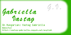 gabriella vastag business card